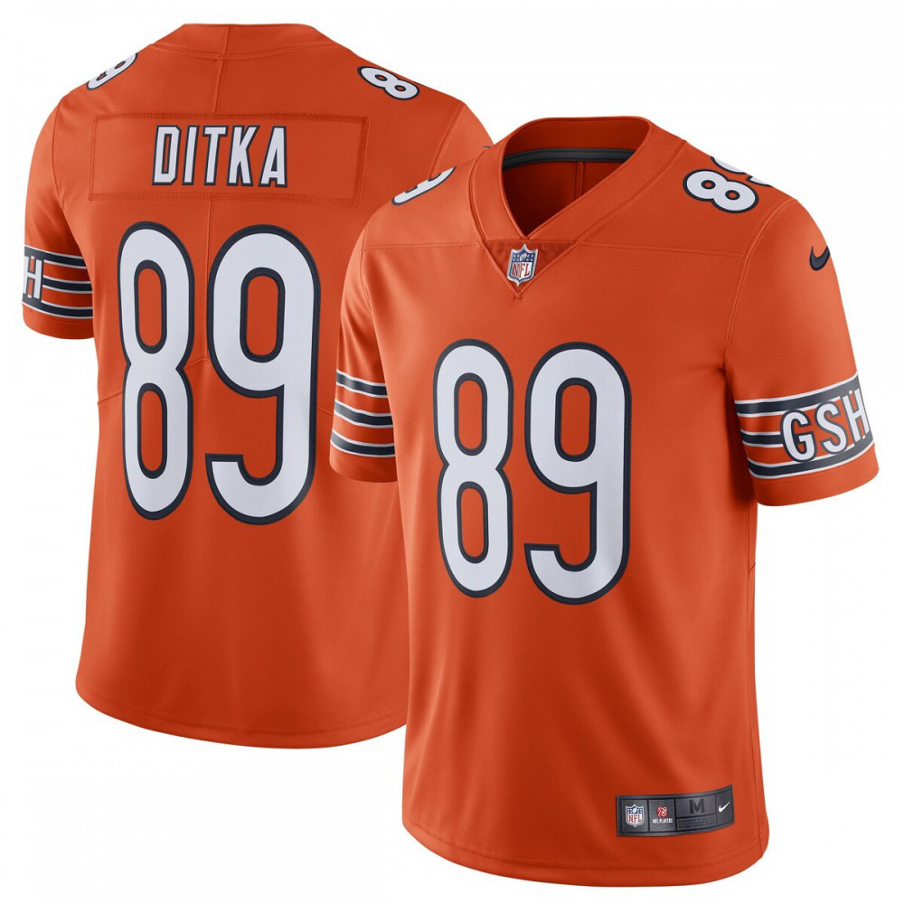 Mike Ditka Chicago Bears Nike Alternate Vapor Untouchable Limited Retired Player Jersey - Orange-GridironStore